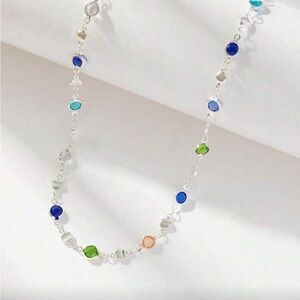 Elegant Multi-Color Gemstone Necklace